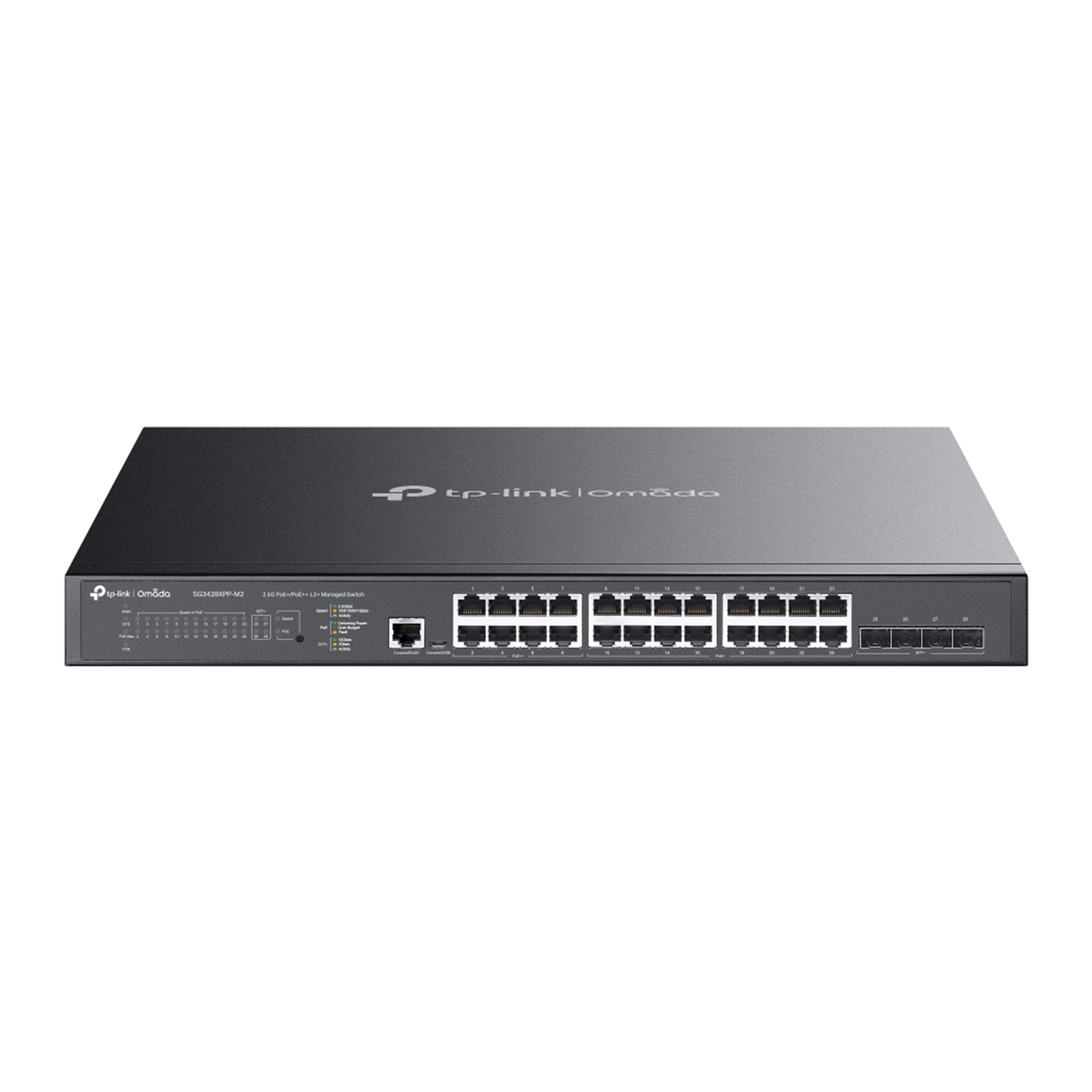 TP-Link Omada SG3428XPP-M2 24-Port 2.5GBASE-T and 4-Port 10GE SFP+ L2+ Managed Switch with 16-Port PoE+ & 8-Port PoE - Image 3