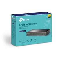 TP-Link TL-SF1008LP 8-Port 10/100Mbps Metal Desktop PoE Switch with 4-Port PoE (41W) - Image 3