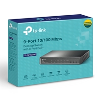 TP-Link TL-SF1009P 9-Port 10/100Mbps Metal Desktop PoE Switch with 8-Port PoE+ (65W) - Image 5