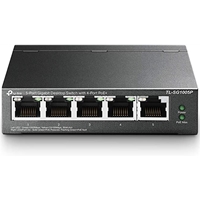 TP-Link TL-SG1005P 5-Port Metal Gigabit Desktop PoE Switch with 4-Port PoE+ (65W)