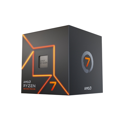 AMD Ryzen 7 7700 with Radeon Graphics, 8 Core Processor, 16 Threads, 3.8GHz up to 5.3GHz Boost, 40MB Cache, 65W, Wraith Prism LED Cooler, Radeon Graphics - Image 2