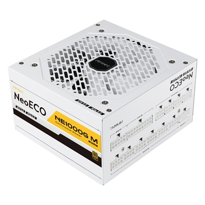 Antec NE1000G M, White, PCIe 5.0 Ready, Fully Modular, 80PLUS Gold, Single Rail, 83A, 120mm FDB Fan, ATX3.0 PSU - Image 2