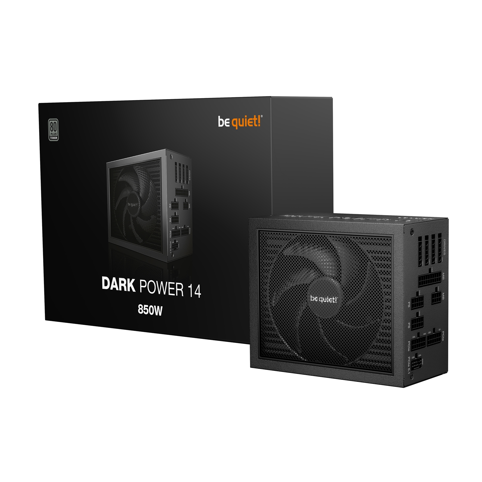 be quiet! DARK POWER 14, 1200W, 80 PLUS certified and Cybenetics efficiency, ATX 3.1 compliant, PCIe 5.1 compatible, backed by a 10-year manufacturer's warranty. - Image 3