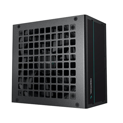 DeepCool PF600 600W PSU, 120mm Silent Hydraulic Bearing Fan, 80 PLUS White, Non Modular, UK Plug, Flat Black Cables, Efficient & Affordable - Image 2