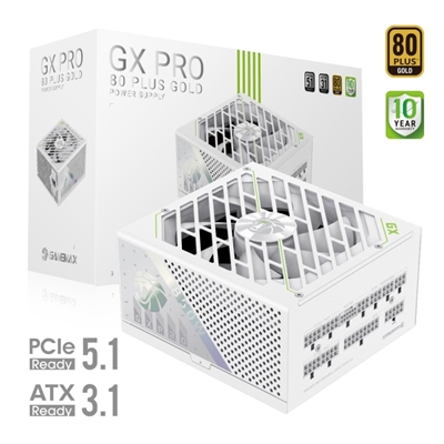 GAMEMAX GX-850 Pro Modular 80 Plus Gold ATX3.0 PCIe 5.0 PSU With 135mm FDB Fan, White - Image 2