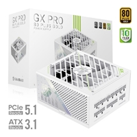 GAMEMAX GX-850 Pro Modular 80 Plus Gold ATX3.0 PCIe 5.0 PSU With 135mm FDB Fan, White