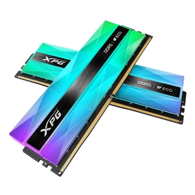 Adata LANCER NEON AX5U6400C3216G-DCLANRSG DDR5 6400MHz, 32GB, (2 x 16GB) CL32, 1.4v, Retail, Silver RGB System Memory, Using Eco-Friendly Material - Image 2