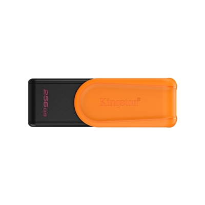 Kingston DataTraveler Exodia S DTXS/256GB USB Flash Drive, 256GB, USB 3.2, Black/Orange, Swivel Cap Design - Image 2