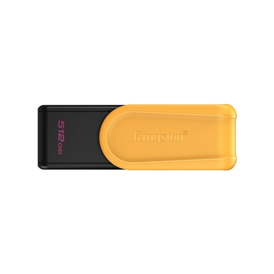 Kingston DataTraveler Exodia S DTXS/512GB USB Flash Drive, 512GB, USB 3.2, Black/Yellow, Swivel Cap Design - Image 2