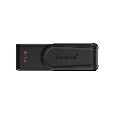 Kingston DataTraveler Exodia S DTXS/64GB USB Flash Drive, 64GB, USB 3.2, Black, Swivel Cap Design - Image 2