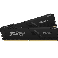 Kingston FURY Beast KF432C16BBK2/32 32GB (2x 16GB) DIMM System Memory, 3200MHz, DDR4, CL16, Black, Intel XMP
