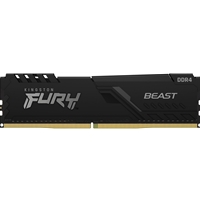 Kingston FURY Beast KF432C16BB/16 16GB (1x 16GB) DIMM System Memory, 3200MHz, DDR4, CL16, Black, Intel XMP
