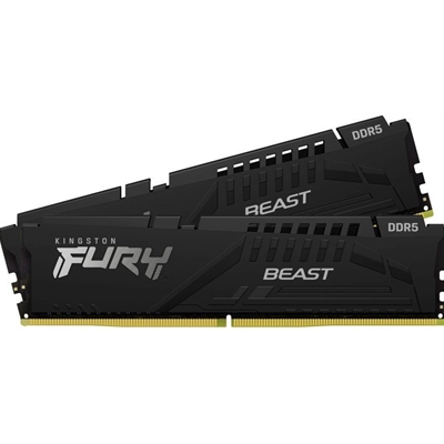 Kingston FURY Beast KF560C36BBEK2-64 64GB (2x 32GB) DIMM System Memory, 6000MHz, DDR5, CL36, Black, Intel XMP, AMD EXPO - Image 2