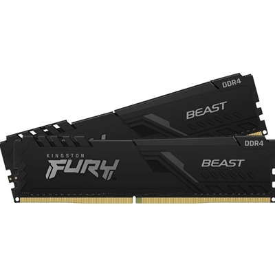 Kingston FURY Beast KF436C18BBK2/64 64GB (2x 32GB) DIMM System Memory, 3600MHz, DDR4, CL18, Black, Intel XMP - Image 2