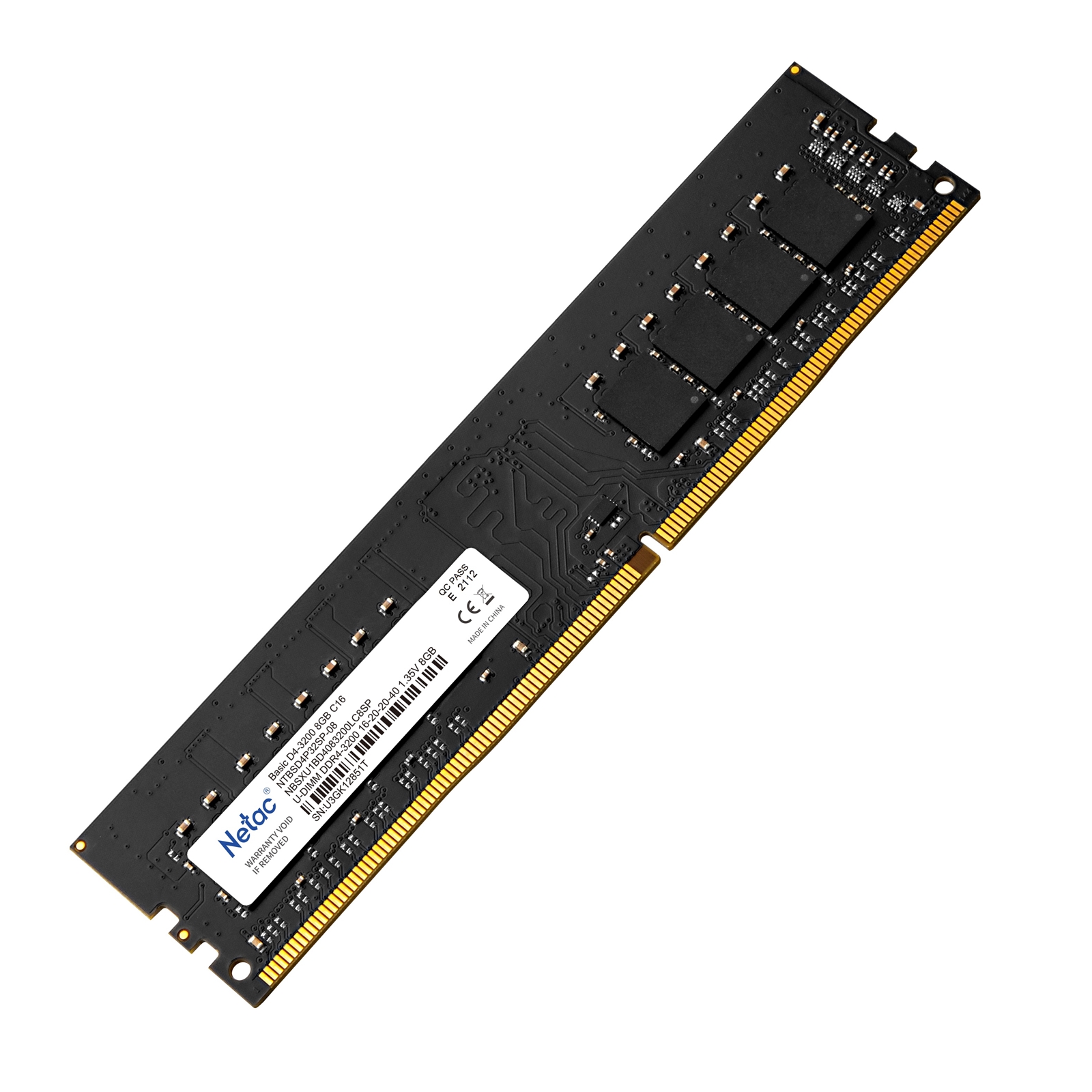 Netac Basic NTBSD4P32SP-08 8GB (1x 8GB) DIMM System Memory, 3200MHz, DDR4, CL22 - Image 3