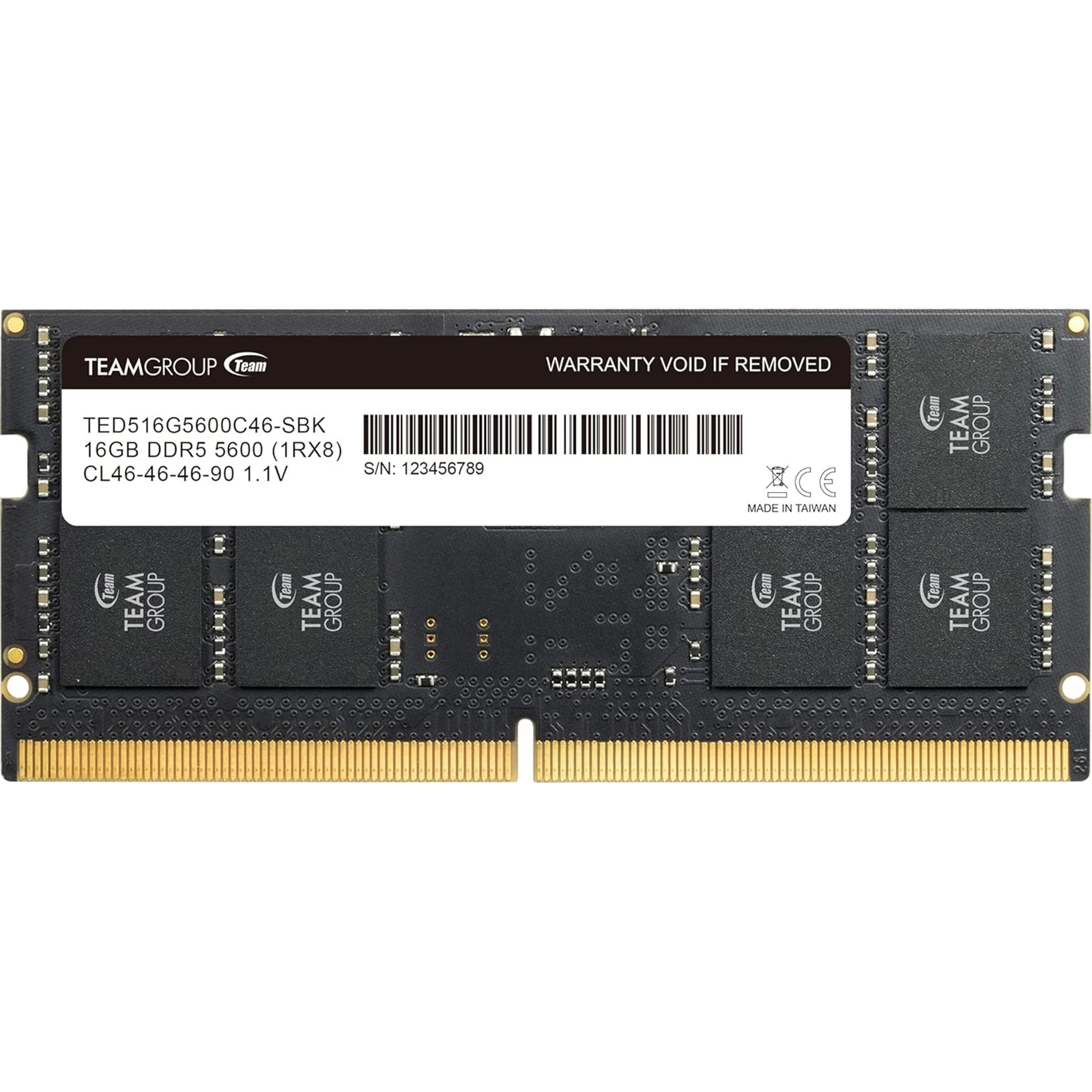 Team Elite TED516G5600C46A-S01 16GB (1x 16GB) SODIMM System Memory, 5600MHz, DDR5, CL46 - Image 3