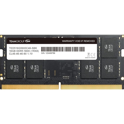 Team Elite TED516G5600C46A-S01 16GB (1x 16GB) SODIMM System Memory, 5600MHz, DDR5, CL46 - Image 2