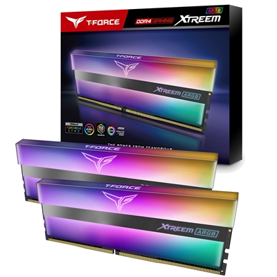 Team T-Force XTREEM ARGB 16GB Black Heatsink with ARGB LEDs (2 x 8GB) DDR4 3200MHz DIMM System Memory - Image 2