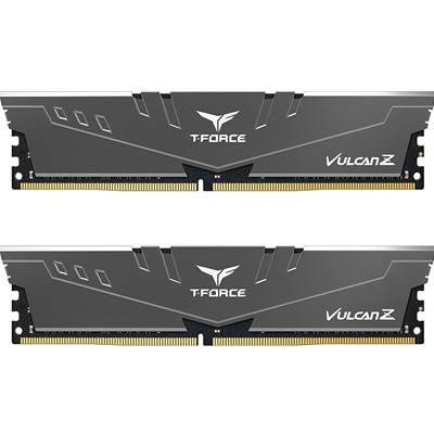 Team T-Force Vulcan Z 32GB Silver Heatsink (2 x 16GB) DDR4 3200MHz DIMM System Memory - Image 2