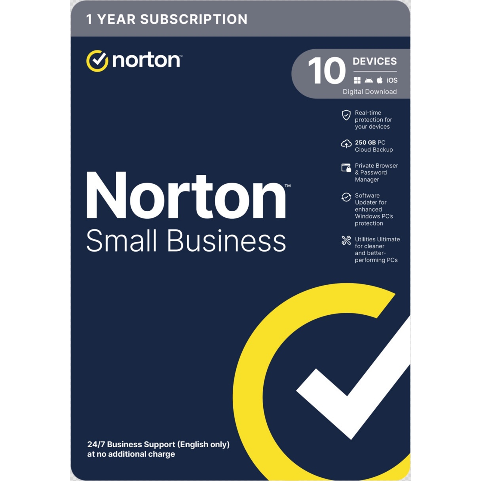 Norton Small Business, Antivirus Software, 10 Devices, 1-year Subscription, Includes 250GB of Cloud Storage, Dark Web Monitoring, Private Browser, 24/7 Business Support, Activation Code by email - ESD - Image 3