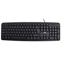 Evo Labs KD-101LUK Wired Keyboard, USB Plug and Play, Full Size, Qwerty UK Layout, Ideal for Home or Office, Black - Image 4