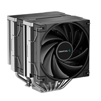 DeepCool AK620 Fan CPU Cooler, Universal Socket, Dual Powerful 120mm FDB PWM Black Fans, 1850RPM, 6 Heat Pipes, 260W Heat Dissipation Power, Unique Matrix Fin Design - Image 8
