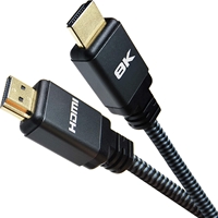 Prevo HDMI-2.1-2M HDMI Cable, HDMI 2.1 (M) to HDMI 2.1 (M), 2m, Black & Grey, Supports Displays up to 8K@60Hz, 99.9% Oxygen-Free Copper with Gold-Plated Connectors, Superior Design & Performance, Retail Box Packaging - Image 5