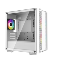 DeepCool CC360 ARGB WH, White, Mini Tower Chassis w/ Tempered Glass Window, 3x 120mm ARGB Fans, USB 3.0, mATX/mITX - Image 4