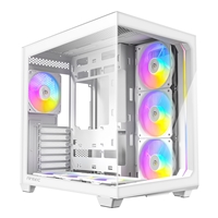 ANTEC Constellation C5 White ARGB Case, 270' Full-View Tempered Glass, Dual Chamber, Support Back-Connect Motherboards, 7 x ARGB PWM Fans With Built-In Fan Controller, ATX, Micro-ATX, ITX - Image 4