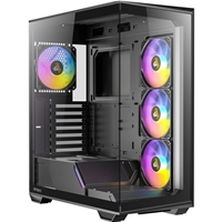 ANTEC Constellation C3 Black ARGB Case, 270' Full-View Tempered Glass, Dual Chamber, Tool-Free Design, 4 x ARGB PWM Fns With Built-In Fan Controller, ATX, Micro-ATX, ITX - Image 7