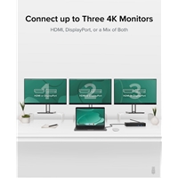 Plugable UD-6950PDZ USB-C Triple Monitor 4K 60W USB-C PD Docking Station - Image 5