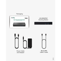 Plugable UD-6950PDZ USB-C Triple Monitor 4K 60W USB-C PD Docking Station - Image 8