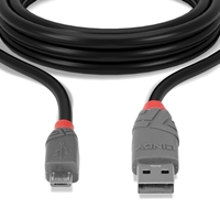 Lindy 36730 0.2m USB 2.0 Type A to Micro-B Cable, Anthra Line - Image 6