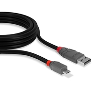 Lindy 36731 0.5m USB 2.0 Type A to Micro-B Cable, Anthra Line - Image 5