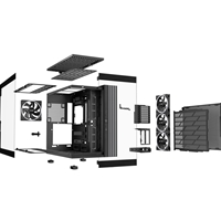 be-quiet! Light Base 900 FX, Black, Full Tower E-ATX Case, Massive ARGB LED Strip, Full Windowed Design, 4 Light Wings 140mm PWM fans included - Image 7