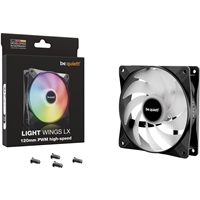 Be Quiet! LIGHT WINGS LX 120mm PWM High-Speed Case Fan, Rifle Bearing, 9 optimized fan blades with perfect angle for extraordinary air pressure, 3 Years Warranty - Image 7