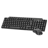 Evo Labs CM-501UK Wired Multimedia Keyboard and Mouse Combo Set, USB Plug and Play, Full Size Qwerty UK Layout Keyboard with Optical Sensor Mouse, Ideal for Home or Office, Black - Image 4