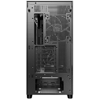 Antec Flux SE Full Tower PC Case with Solid Side Panel, Black/Wood, 5x Pre-Installed Fans, USB Type-C, E-ATX/ATX/mATX/mITX Compatibility - Image 5