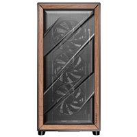 Antec Flux SE Full Tower PC Case with Solid Side Panel, Black/Wood, 5x Pre-Installed Fans, USB Type-C, E-ATX/ATX/mATX/mITX Compatibility - Image 7