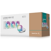 DeepCool LE360 V2 White 360mm Liquid CPU Cooler, Triple 120mm ARGB Fans, Anti-Leak Tech, Quiet High-Performance Pump, Compatible with Intel & AMD Sockets - Image 8