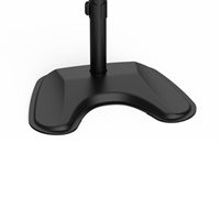 GameMax Dual Monitor Arm Stand LCD Desk Mount Freestanding For Two 13 Inch To 27 Inch Monitors, VESA Dimensions Of 75x75 mm or 100x100 mm, 180 Degrees Swivel, Black - Image 6