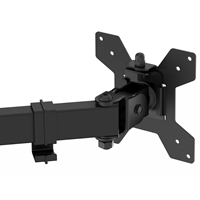 GameMax Dual Monitor Arm Stand LCD Desk Mount Freestanding For Two 13 Inch To 27 Inch Monitors, VESA Dimensions Of 75x75 mm or 100x100 mm, 180 Degrees Swivel, Black - Image 7