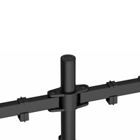 GameMax Dual Monitor Arm Stand LCD Desk Mount Freestanding For Two 13 Inch To 27 Inch Monitors, VESA Dimensions Of 75x75 mm or 100x100 mm, 180 Degrees Swivel, Black - Image 8