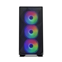 Tecware Forge M Omni Micro-ATX Case - Key-Lockable Tempered Glass, High-Airflow Mesh Front, 4 x 120mm Fans Pre-Installed, mATX/ITX Support, Black - Image 5