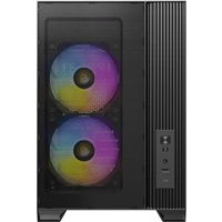 Antec FLUX M Mini Tower PC Case - Tempered Glass, Steel/Plastic, 6 PWM Fans, USB-C, Micro-ATX/ITX Compatibility - Image 6