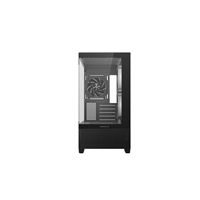 DeepCool CG380 3F Micro-ATX Gaming Case Black Panoramic Tempered Glass Side Panel, Mesh Airflow Front, 3 Pre-Installed ARGB Fans, USB-C & USB-A Front I/O, Spacious SFF/mATX/ITX Build Support - Image 5