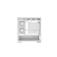 DeepCool CG380 3F Micro-ATX Gaming Case White Panoramic Tempered Glass Side Panel, Mesh Airflow Front, 3 Pre-Installed ARGB Fans, USB-C & USB-A Front I/O, Spacious SFF/mATX/ITX Build Support - Image 7