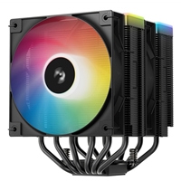 DeepCool AG620 BK ARGB V2 Dual-Tower CPU Air Cooler with 120mm ARGB Fans, Compatible with Intel LGA 1851/1700/1200/115x & AMD AM5/AM4, High-Performance Quiet Cooling, Matte Black - Image 4