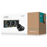 DeepCool LM360 Liquid CPU Cooler with 2.4" IPS Display, 360mm AIO, Triple 120mm ARGB Fans, Anti-Leak Technology, PWM Pump, Intel LGA 1851/1700 & AMD AM5 Compatible, Black - Image 8