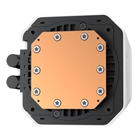 DeepCool LM360 Liquid CPU Cooler with 2.4" IPS Display, 360mm AIO, Triple 120mm ARGB Fans, Anti-Leak Technology, PWM Pump, Intel LGA 1851/1700 & AMD AM5 Compatible, White - Image 4